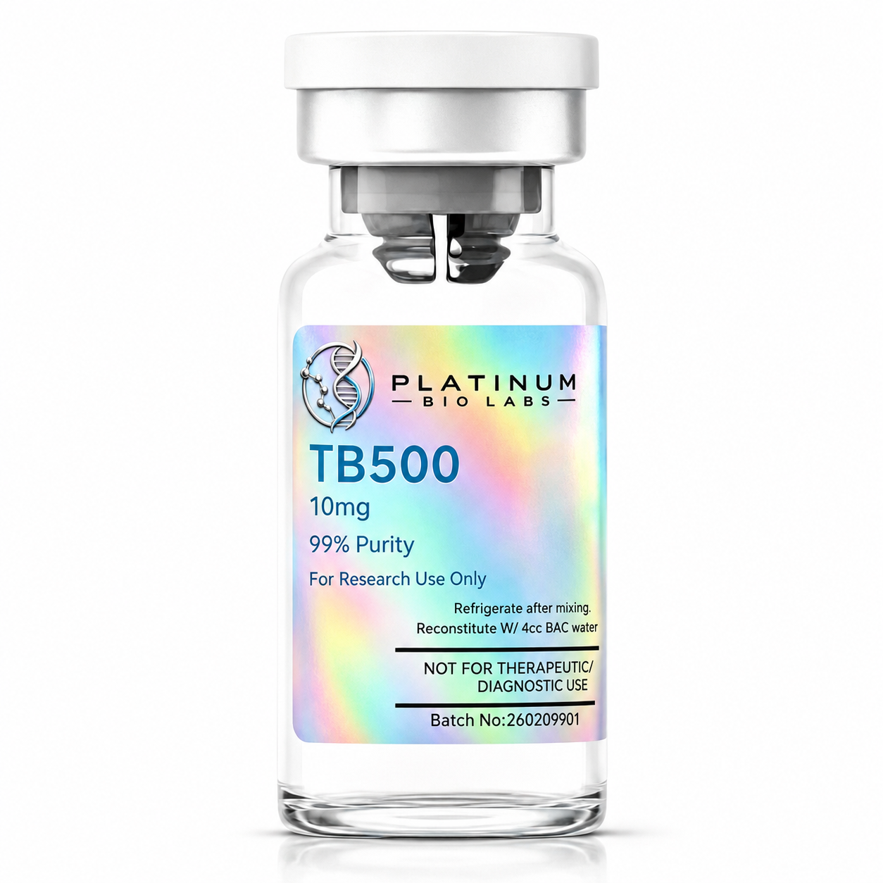 Platinum Bio Labs TB-500 10 mg manufacturer vial