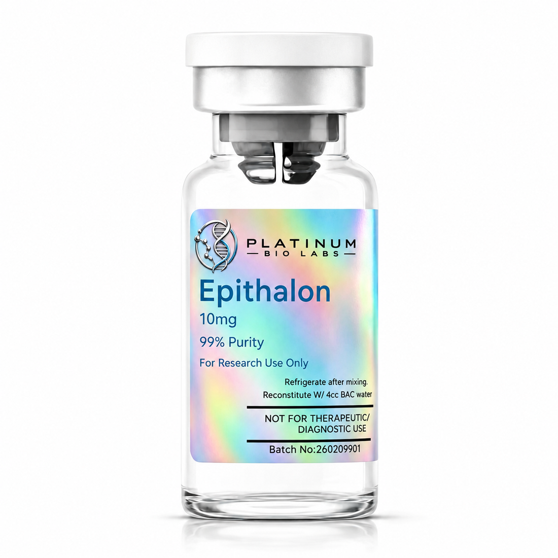 Platinum Bio Labs Epithalon 10 mg manufacturer vial